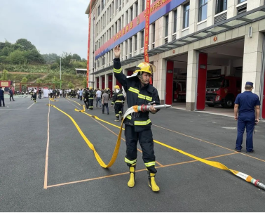 长沙市开福区社区微型消防站、村志愿消防队技能比武竞赛活动(图12)
